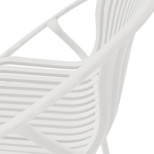 Somcasa Bílá plastová barová židle Tristan 90 cm