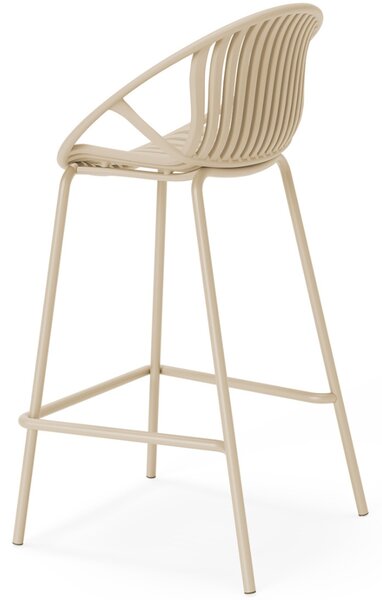 Somcasa Béžová plastová barová židle Tristan 90 cm
