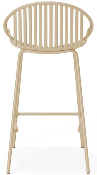 Somcasa Béžová plastová barová židle Tristan 90 cm