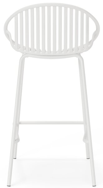 Somcasa Bílá plastová barová židle Tristan 90 cm