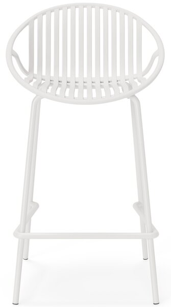 Somcasa Bílá plastová barová židle Tristan 90 cm