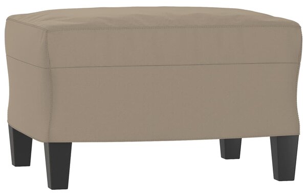 Křeslo s podnožkou taupe 60 cm tkanina z mikrovlákna 3201225