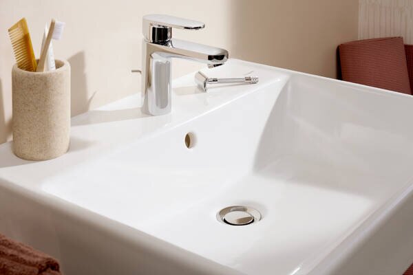 Hansgrohe Xanuia Q - Umyvadlo na zeď 600x480 mm s otvorem pro baterii a přepadem, bílá 60133450