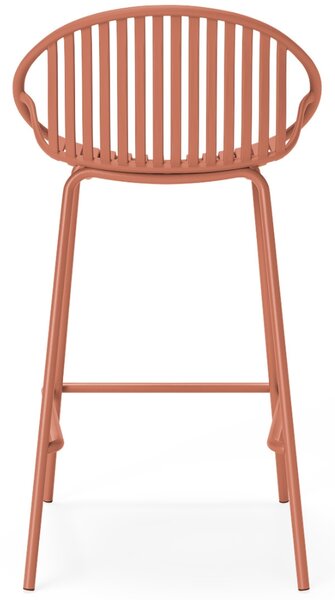 Somcasa Terakotová plastová barová židle Tristan 90 cm