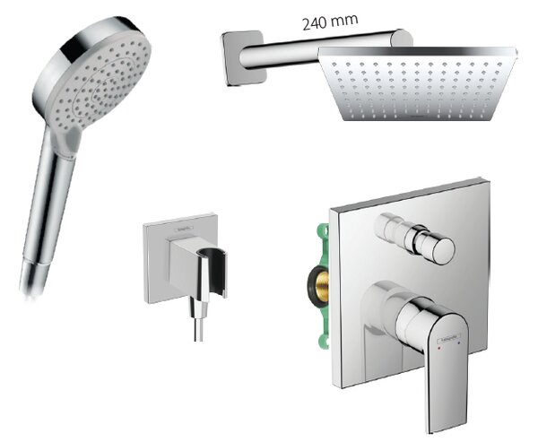 Hansgrohe set 21 - Sprchový systém pod omítku s pákovou baterií, komplet, chrom