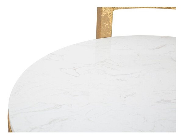 Kulatý odkládací stolek s mramorovou deskou ø 40,5 cm Round Marble – Mauro Ferretti
