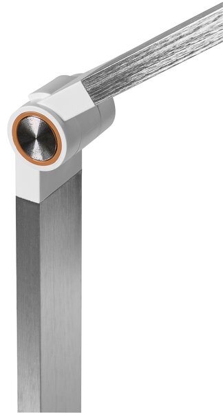 LED stolní lampa CAROY s bezdrátovou nabíječkou Bílá