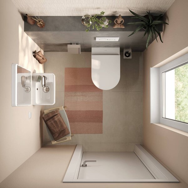 Hansgrohe EluPura Original S - Závěsné WC s WC sedátkem, AquaChannel Flush, bílá 60207450