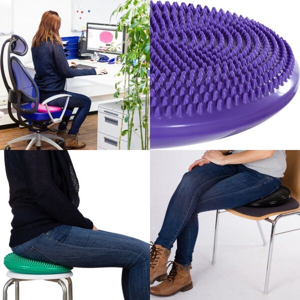 MOVIT Balanční polštář na sezení, 33 cm, fialový