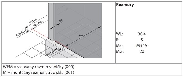 Hüppe Classics 2 EasyEntry - Posuvné dveře rohový vstup 2-dílný (1/2) 1000x2000 mm, upevnění vlevo, stříbrná pololesklá, čiré sklo s Anti-Plaque C25103.069.322