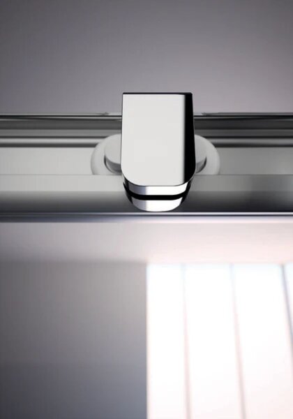 Hüppe Classics 2 EasyEntry - Posuvné dveře 2000x900/900 mm, 1/4-kruh, profil stříbrná pololesklá, čiré sklo s Anti-Plaque C25507.069.322