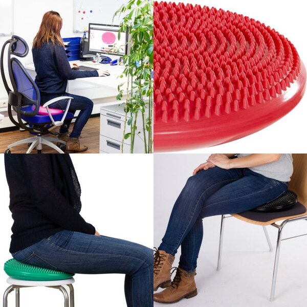 MOVIT Balanční polštář na sezení, 33 cm, červený