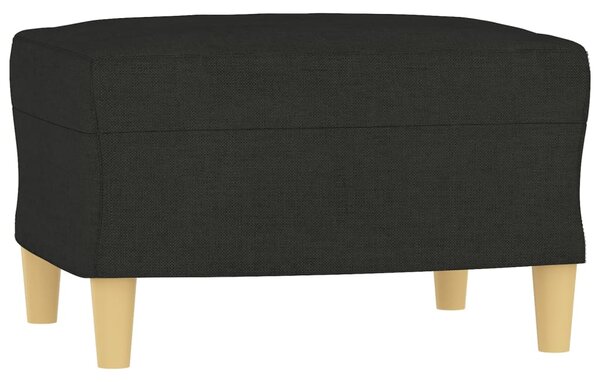 4dílná sedací souprava s polštáři černá textil 3201564