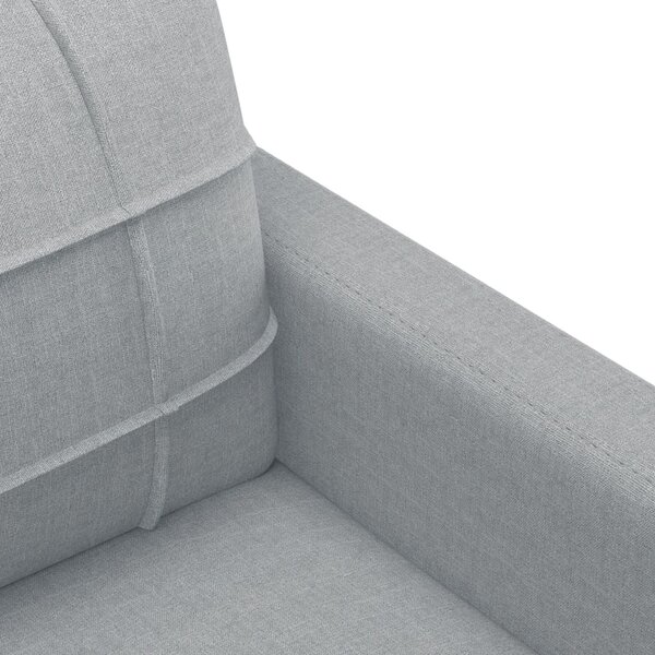 4dílná sedací souprava s poduškami světle šedá textil 3201250