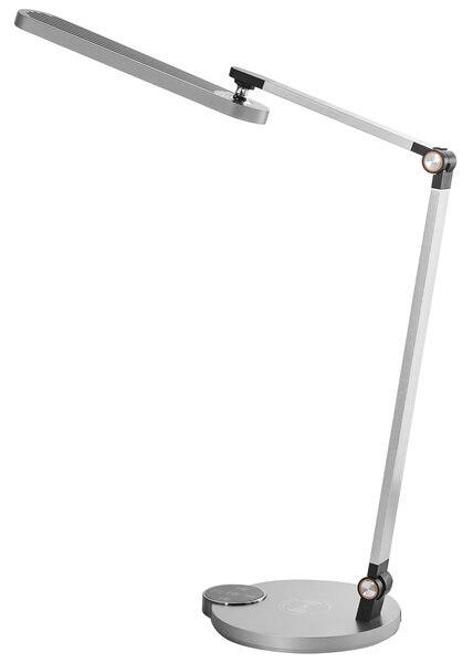 LED stolní lampa CAROY s bezdrátovou nabíječkou Šedá