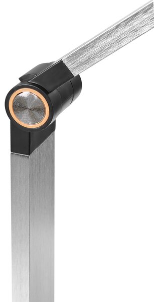 LED stolní lampa CAROY s bezdrátovou nabíječkou Šedá