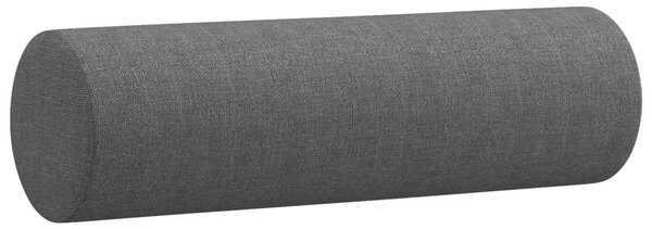 3dílná sedací souprava s polštáři tmavě šedá textil 3201259