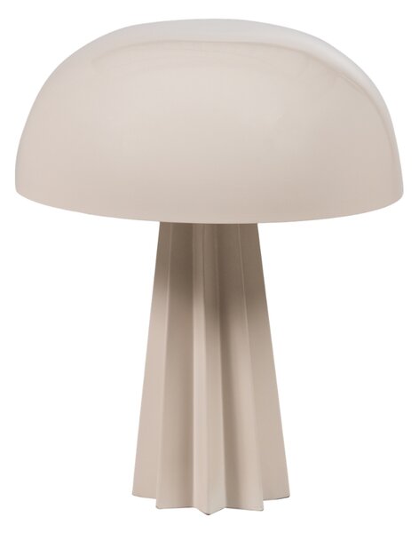 LÉTO -15% WOOOD Béžová kovová stolní lampa Virel