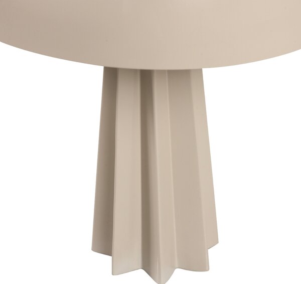 LÉTO -15% WOOOD Béžová kovová stolní lampa Virel