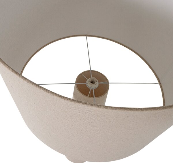WOOOD Béžová bouclé stojací lampa Loft 160 cm
