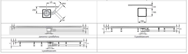 Hüppe EasyFlat - Sprchová vanička 1000x800 mm, bílá EF0203.055