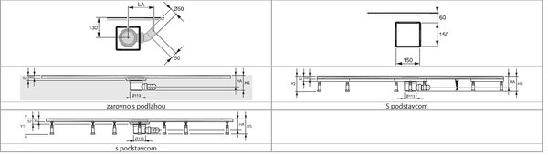 Hüppe EasyFlat - Sprchová vanička 900x900 mm, bílá EF0101.055