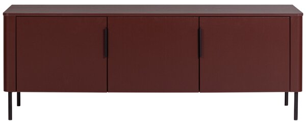 WOOOD Červený dřevěný TV stolek Gunnar 154 x 44 cm