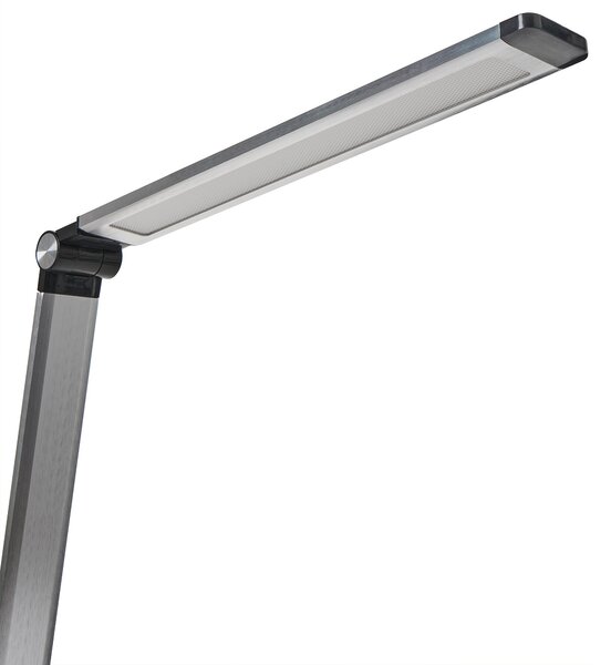 LED stolní lampa ENIF s bezdrátovou nabíječkou Stříbrná