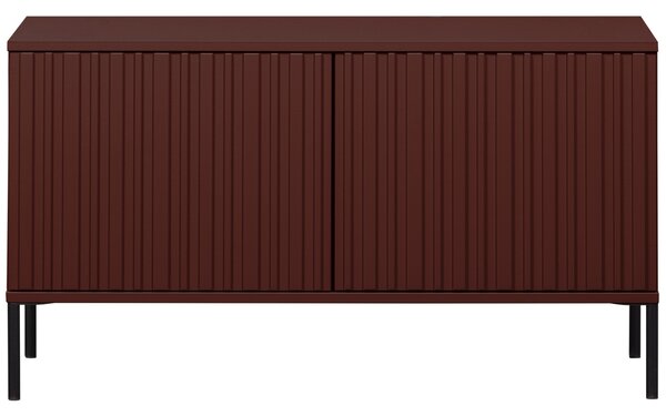 WOOOD Červený dřevěný TV stolek New Gravure 100 x 44 cm