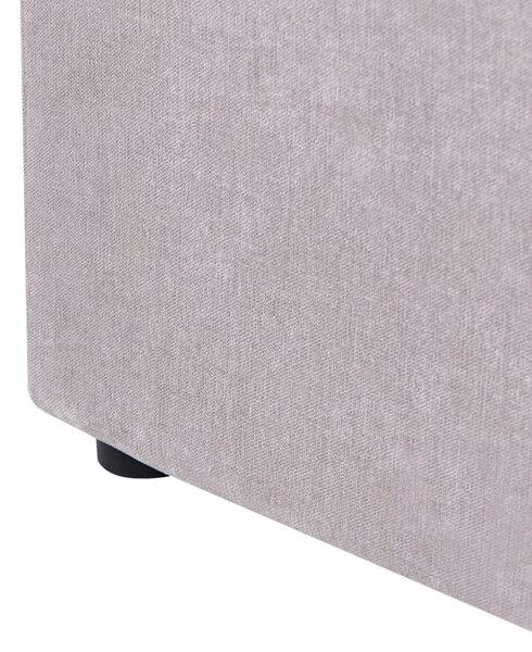 Postel s úložným prostorem Žinylka NANTERRE 140 x 200 cm Taupe