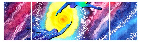 Obraz - Dotek (170x50 cm)