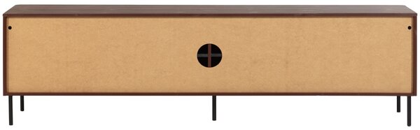 WOOOD Červený dřevěný TV stolek Gunnar 200 x 44 cm