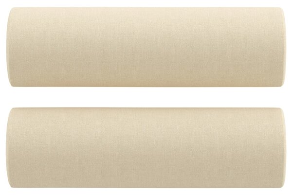 2dílná sedací souprava s polštáři krémová textil 3201618