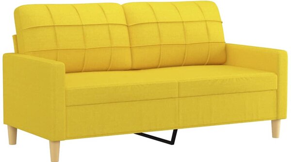 3dílná sedací souprava s poduškami světle žlutá textil 3201287