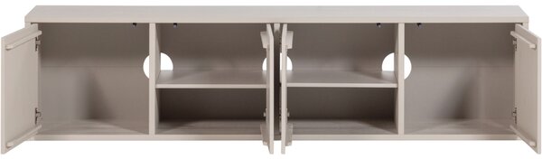 WOOOD Béžový dřevěný TV stolek Merel 200 x 39 cm