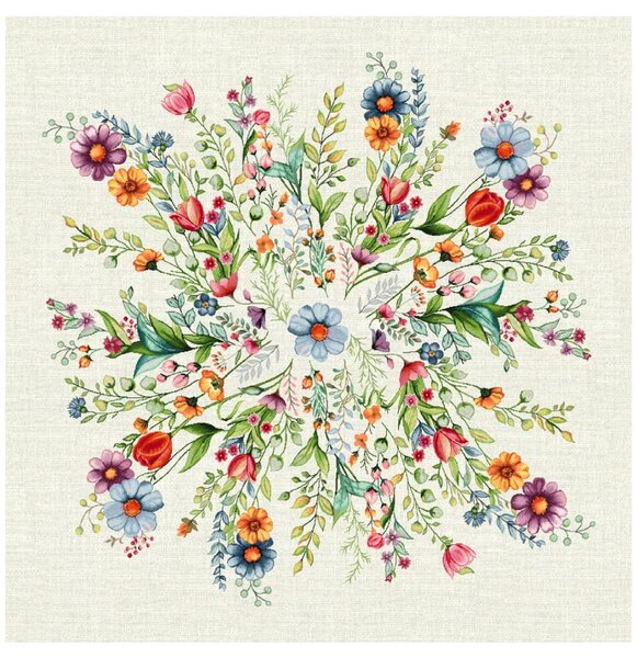 Gobelínový ubrus MIGD040 Barva Vícebarevná Rozměry 93x93 cm