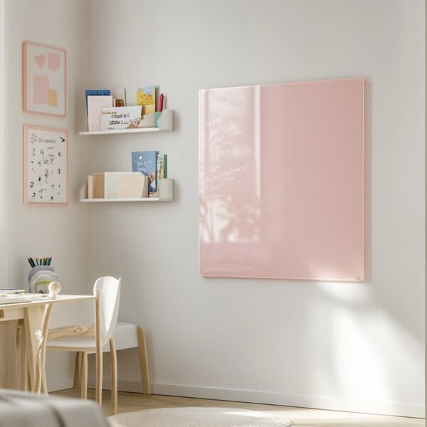 Růžová tělová skleněná magnetická tabule Smatab® - 40 × 60 cm