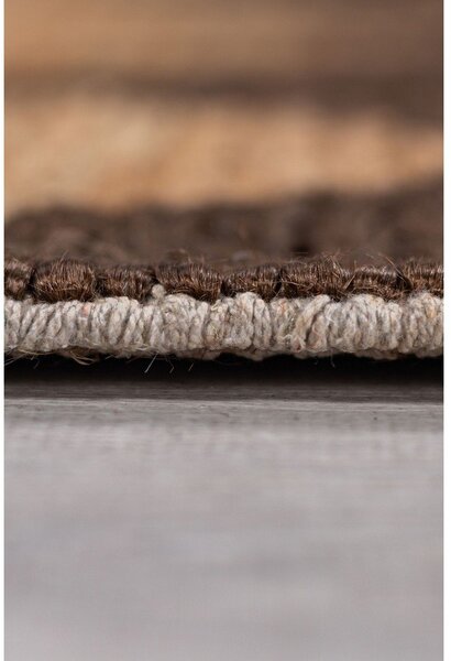 Hnědý/v přírodní barvě ručně tkaný koberec s příměsí juty 120x170 cm Effie Diamond – Flair Rugs