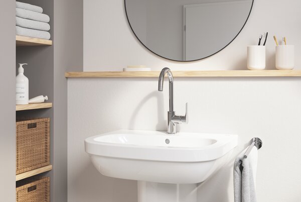 GROHE Eurosmart - Páková umyvadlová baterie DN15, Velikost L, Chrom 23970003