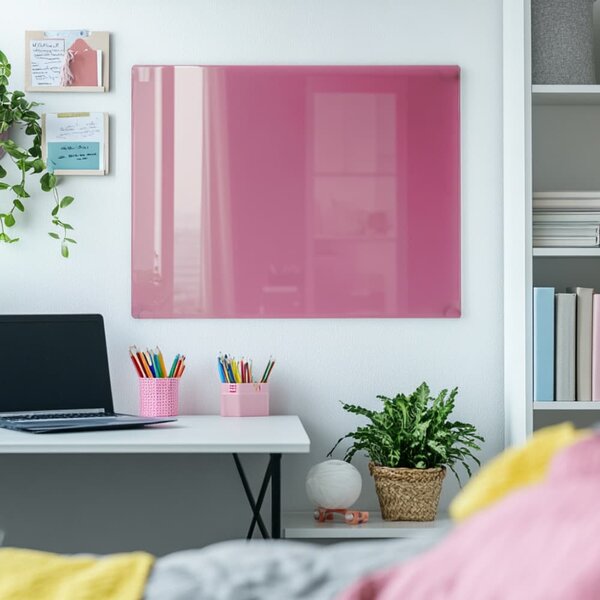 Růžová perlová skleněná magnetická tabule Smatab® - 40 × 60 cm