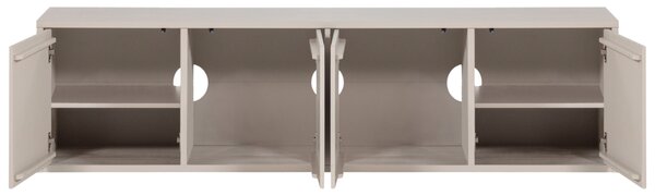 WOOOD Béžový dřevěný TV stolek Merel 200 x 39 cm