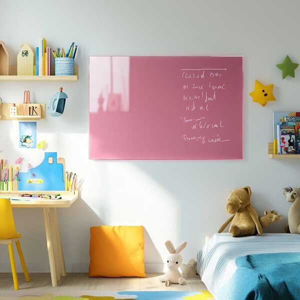 Růžová perlová skleněná magnetická tabule Smatab® - 40 × 60 cm