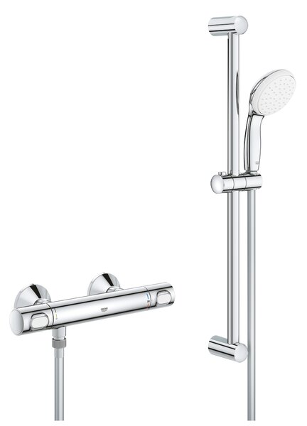 GROHE Grohtherm 500 - Termostatická sprchová baterie, DN 15 se sprchovou soupravou, Chrom 34796000