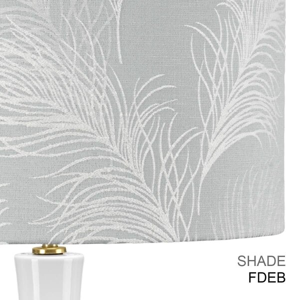 Elstead MILO-AB-TL-FDEB - Stolní lampa MILO 1xE27/60W/230V šedá