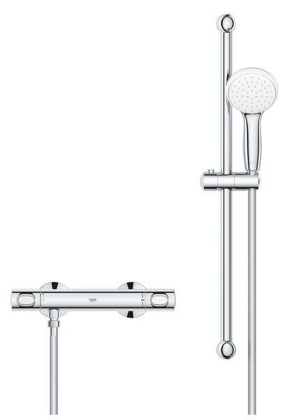 GROHE Grohtherm 500 - Termostatická sprchová baterie, DN 15 se sprchovou soupravou, Chrom 34796000