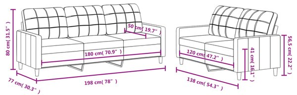 2dílná sedací souprava s poduškami světle žlutá textil 3201311