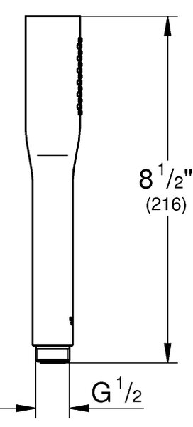 GROHE Euphoria Cosmopolitan Stick - Ruční sprcha, phantom black 22126KF0