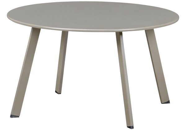 WOOOD Béžovošedý kovový zahradní stolek Fer ø 70 cm