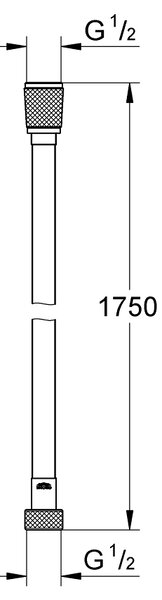 GROHE Silverflex - Sprchová hadice, phantom black 28388KF1