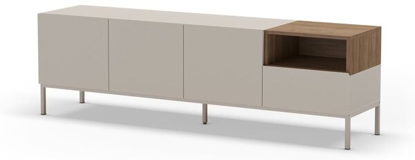 Krémový TV stolek 180x55 cm Cailin – Marckeric